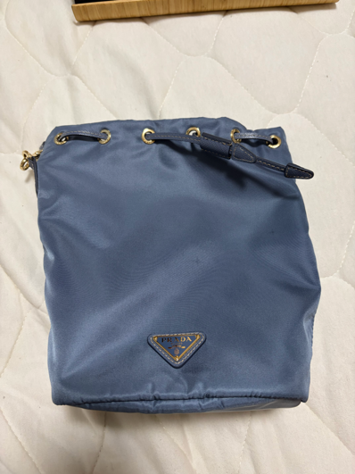 PRADA Re-Nylon Pouch "Light blue"
