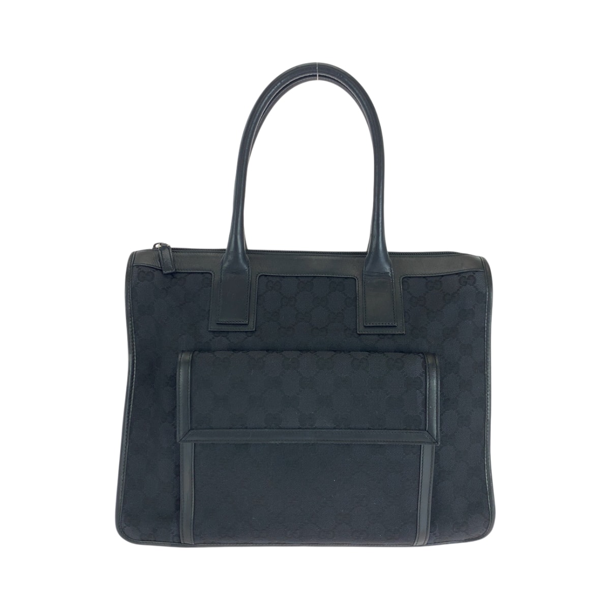 美品 GUCCI グッチ ブラック 黒 シルバー金具 GGキャンバス ハンドバッグ ショルダーバッグ 506699 【中古】