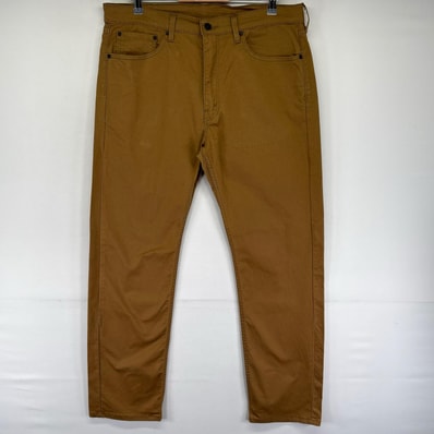 古着 リーバイス Levi's パンツ 505 テーパード 5ポケット ワンポイントロゴ ジッパーフライ カラーパンツ W38 L32 ブラウン系 メンズ
