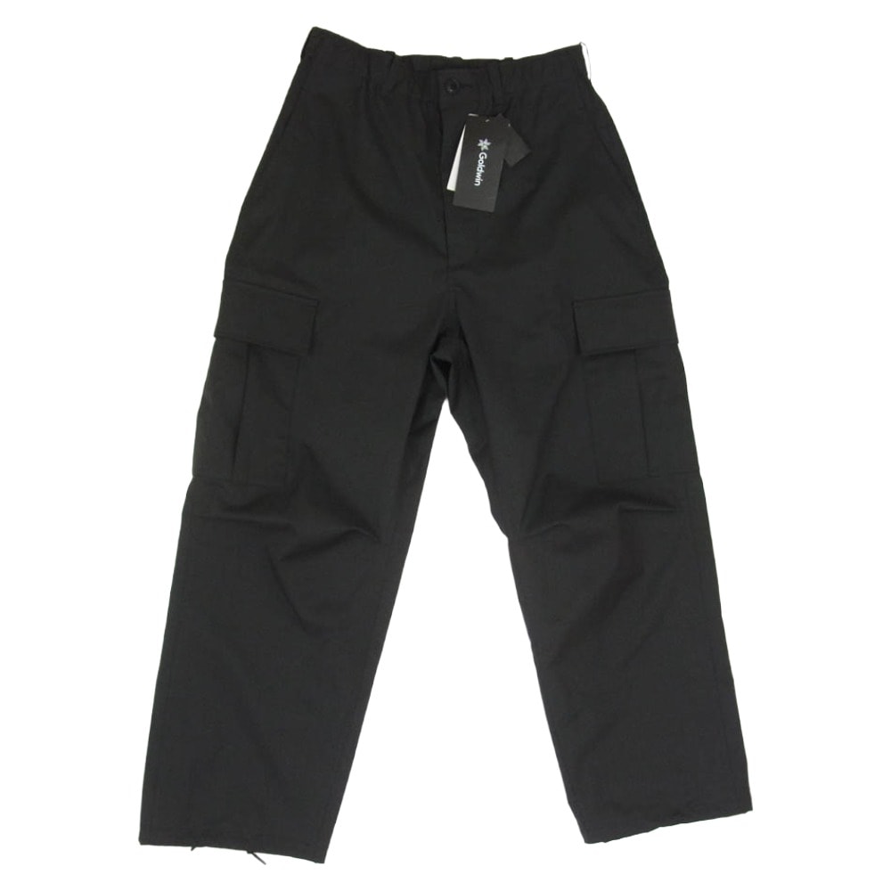 Goldwin ゴールドウィン GL74352 WOOL BLEND TWILL CARGO PANTS ウールブレンド ツイル カーゴパンツ ブラック系 S【新古品】【未使用】【中古】