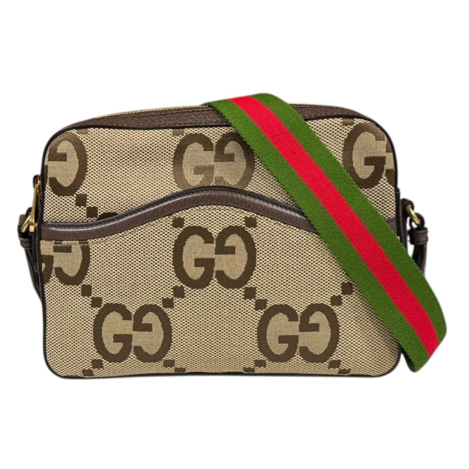 グッチ ロングショルダー GUCCI ジャンボGG ショルダーバッグ レザー 675891 ベージュ レディース GUCCI  中古
