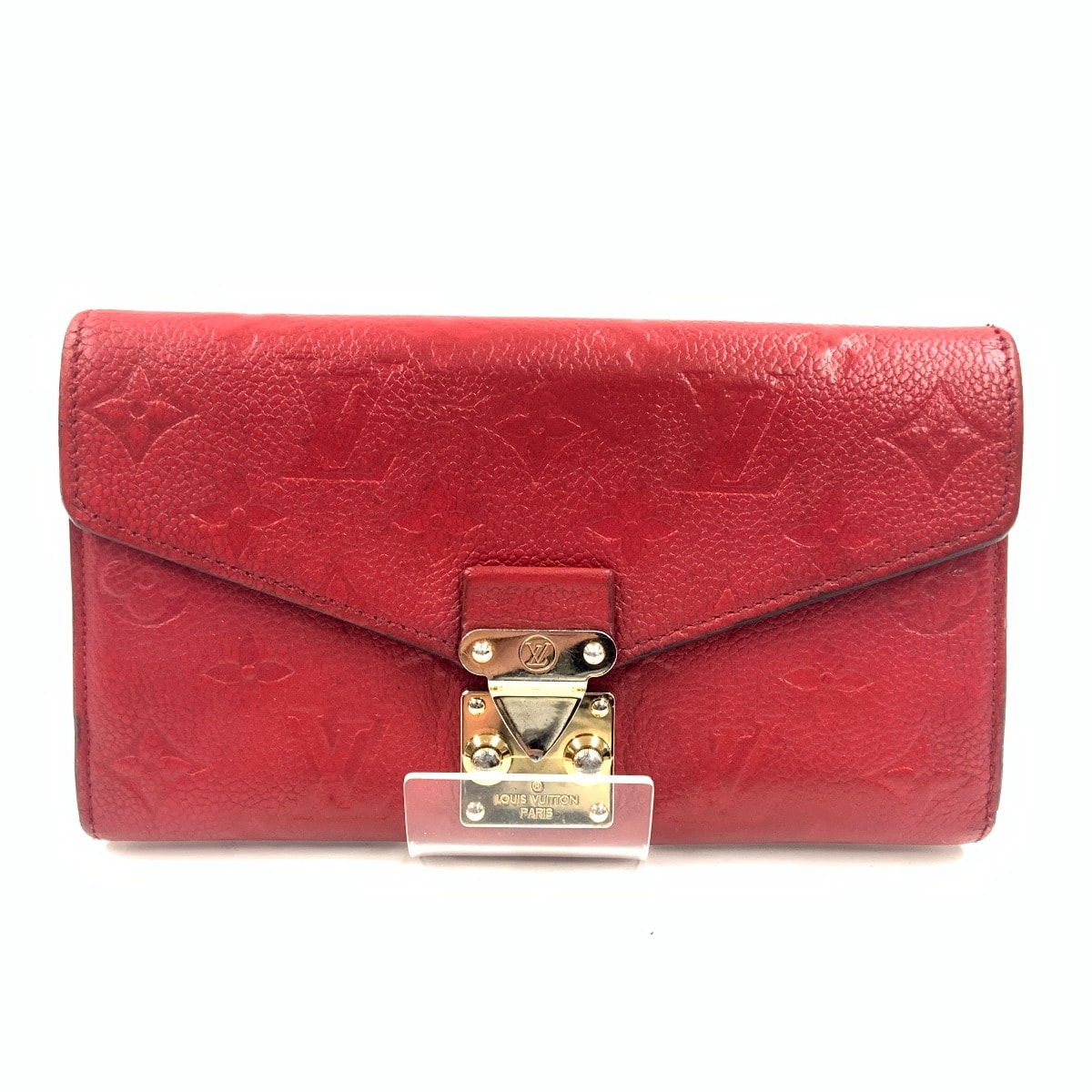 〇〇LOUIS VUITTON ルイヴィトン モノグラム アンプラント ポルトフォイユ メティス レディース 二つ折り長財布 M63728 レッド