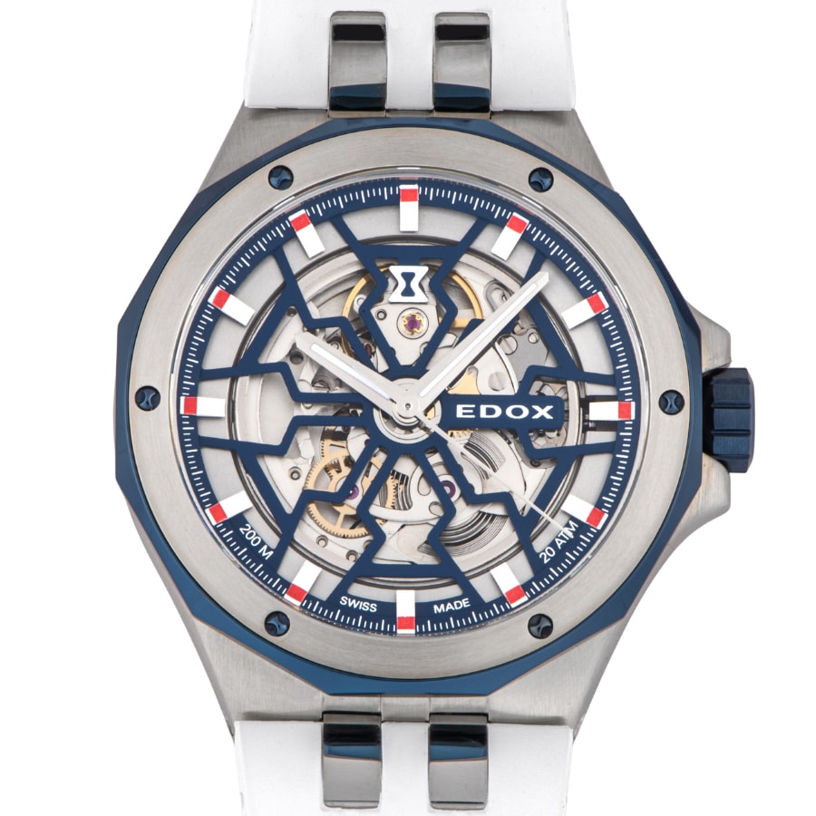 【新品】EDOX エドックス デルフィン オリジナル メカノ オートマティック 85303-357BUCAB-BUIRB 保証書2025年【中古】