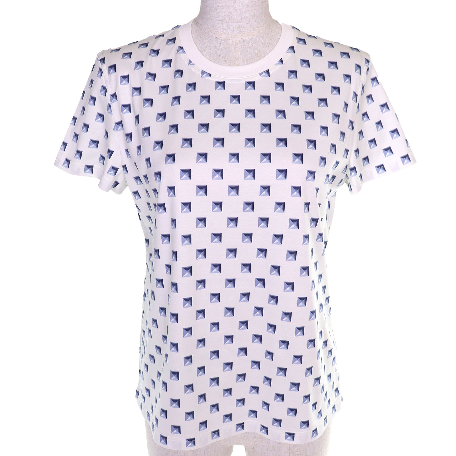 極美品 エルメス 半袖Tシャツ クル メドール インターロック ブランセル 38