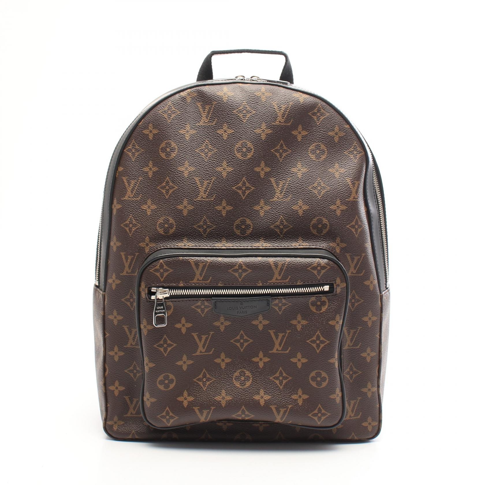 ルイ・ヴィトン LOUIS VUITTON ジョッシュ モノグラムマカサー リュックサック バックパック バッグ PVCコーティングキャンバス レザー メンズ ブラウン系 / ブラック系 M41530 【中古】