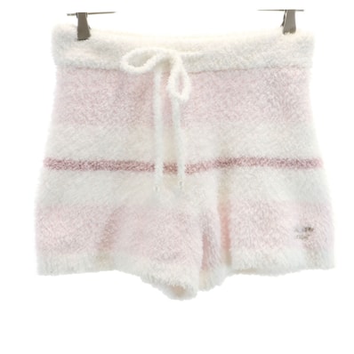 gelato pique ジェラートピケ ボーダー ショートパンツ F ピンク ルームウェア