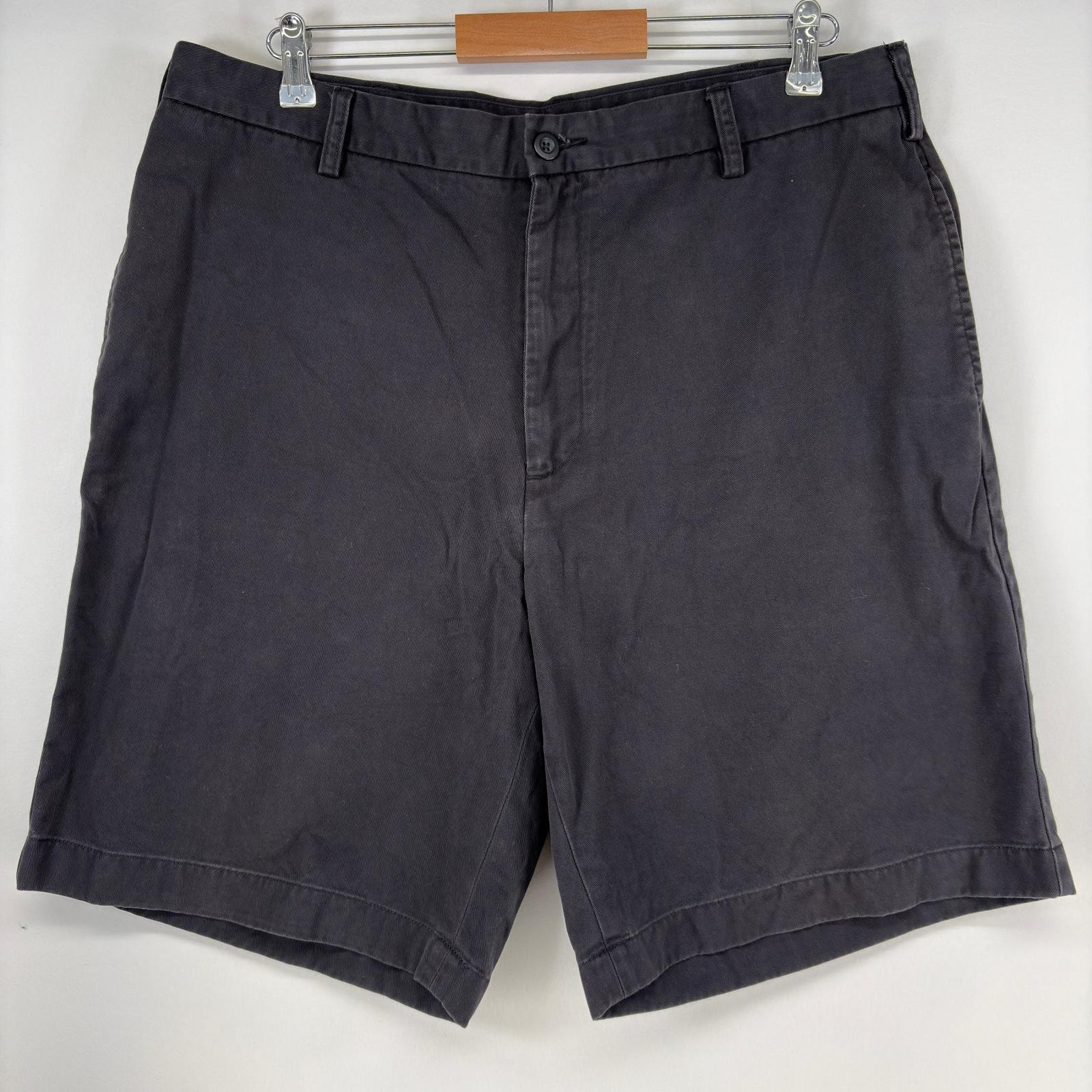 古着 ノーティカ NAUTICA ショートパンツ ワンポイント ジップ 大きいサイズ ハーフパンツ チノパン タック w38  ブラック メンズ