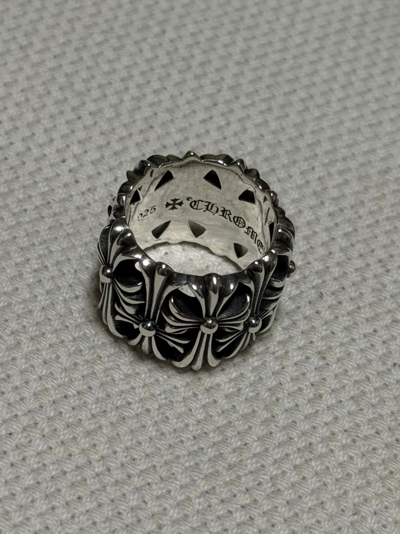 Chrome Hearts Cemetery Cross RIng "Silver"