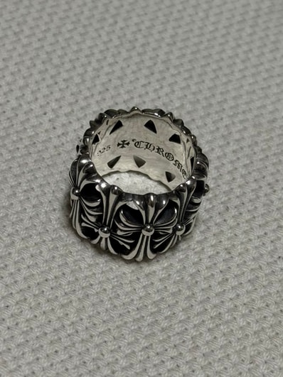 Chrome Hearts Cemetery Cross RIng "Silver"