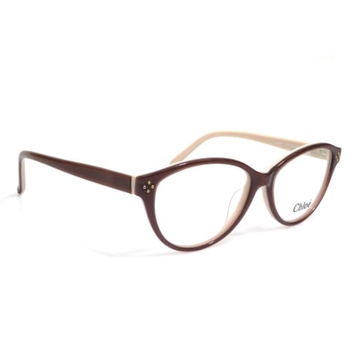 クロエ Chloe メガネ プラスチック ブラウン/ピンク レディース【中古】 r11420a