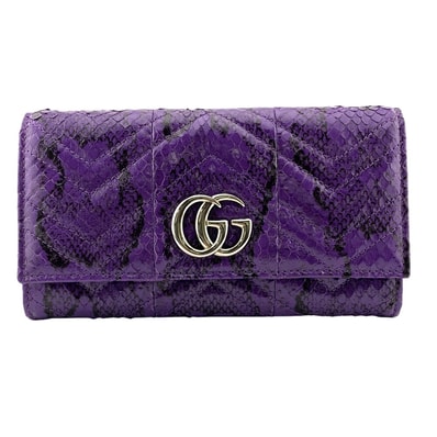 グッチ GUCCI 長財布 GGマーモント 財布 664382 パープル