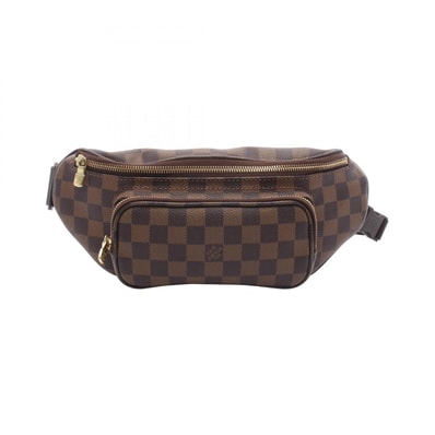 ルイ・ヴィトン LOUIS VUITTON バムバッグ メルヴィール ダミエエベヌ ウエストバッグ ボディバッグ バッグ PVCコーティングキャンバス レザー メンズ レディース ブラウン系 N51172 【中古】