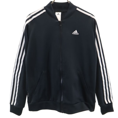 美品 adidas アディダス トラックジャケット M ブラック ジャージ