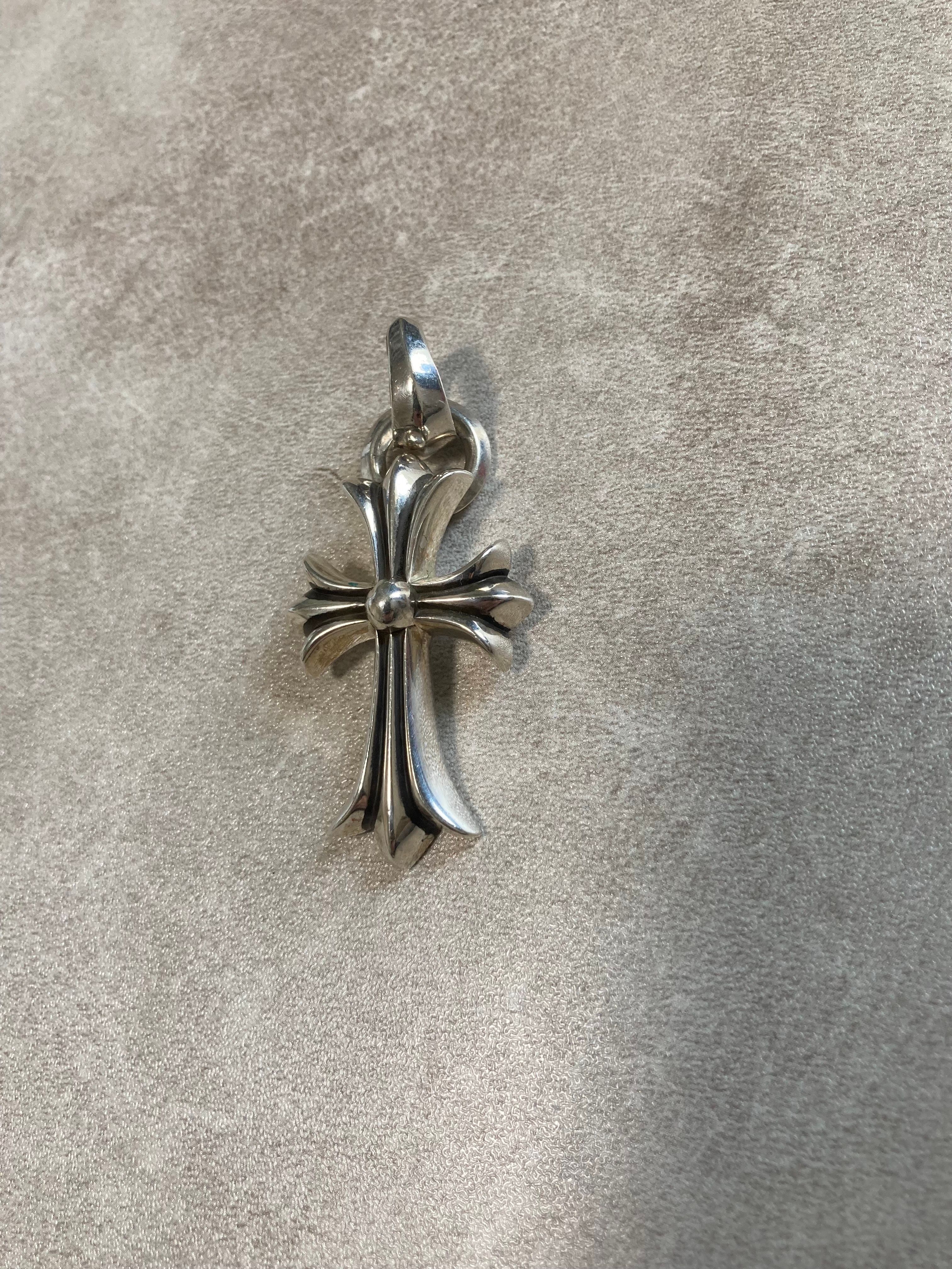 Chrome Hearts CH Cross Pendant Small / Plain Bail "Silver"