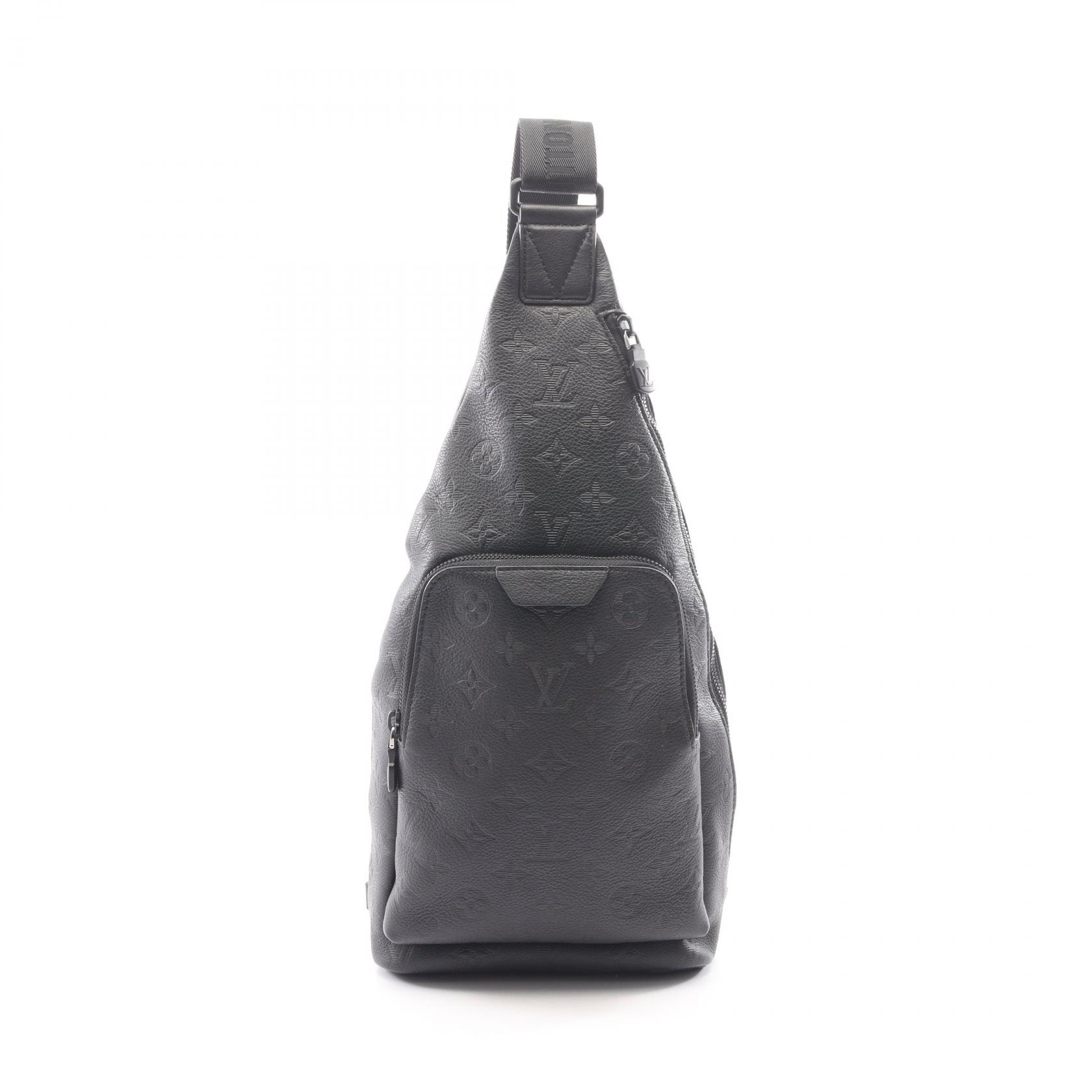 ルイ・ヴィトン LOUIS VUITTON デュオ スリングバッグ モノグラムシャドウ ノワール ウエストバッグ ボディバッグ バッグ レザー メンズ ブラック系 M26730 【中古】