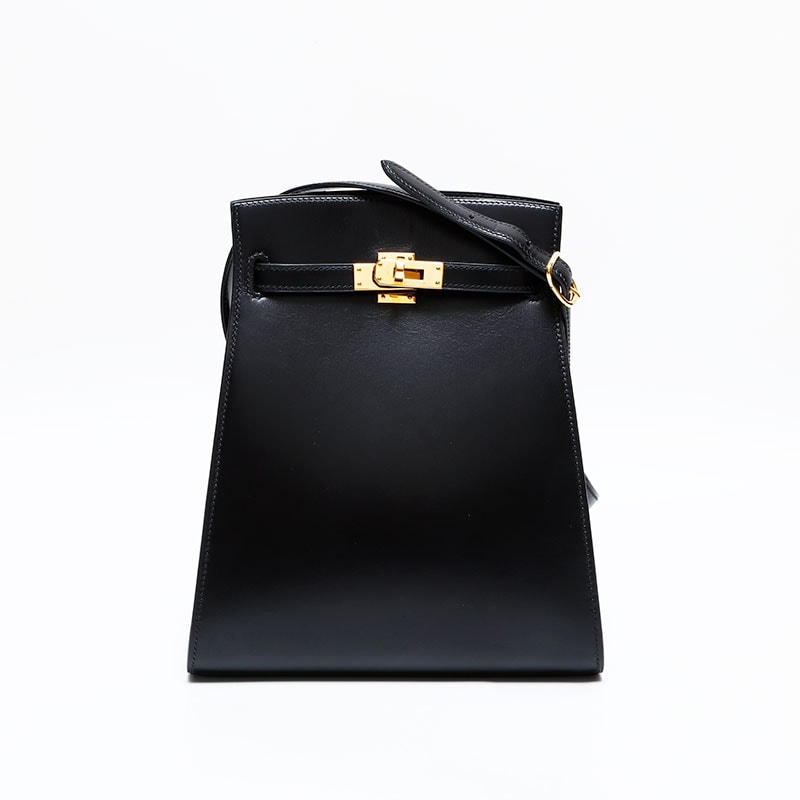エルメス HERMES X刻印 ケリー スポーツ MM 1994年製 ボックスカーフ ショルダーバッグ【中古】