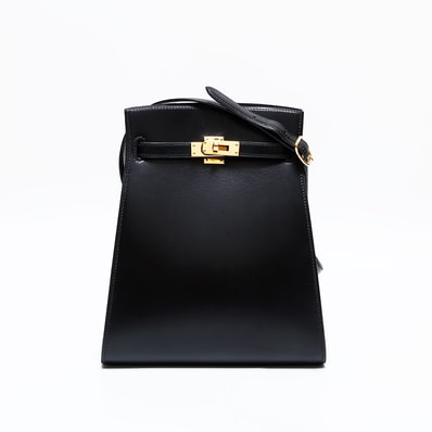 エルメス HERMES X刻印 ケリー スポーツ MM 1994年製 ボックスカーフ ショルダーバッグ【中古】