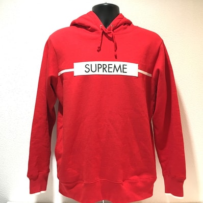シュプリーム Supreme パーカー プルオーバー 17SS ロゴ フーデッド スウェット パーカー コットン レッド レッド