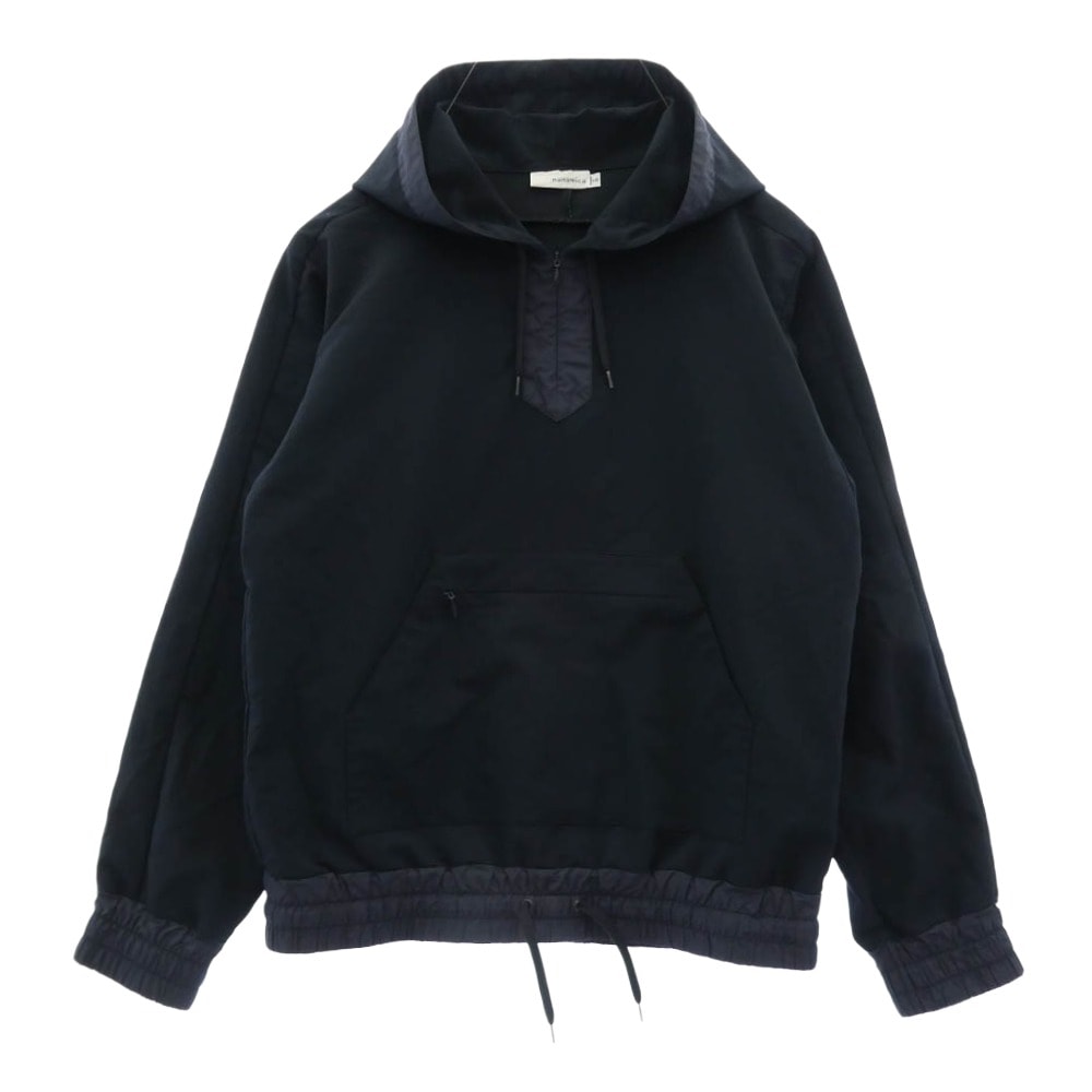 nanamica ナナミカ パーカー SUAS713 ALPHADRY Smock アルファドライ スモック プルオーバー アノラック パーカー ネイビー系 S【中古】