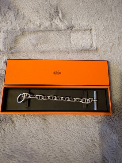 Hermes Chaine D'ancre TGM Bracelet "Silver"