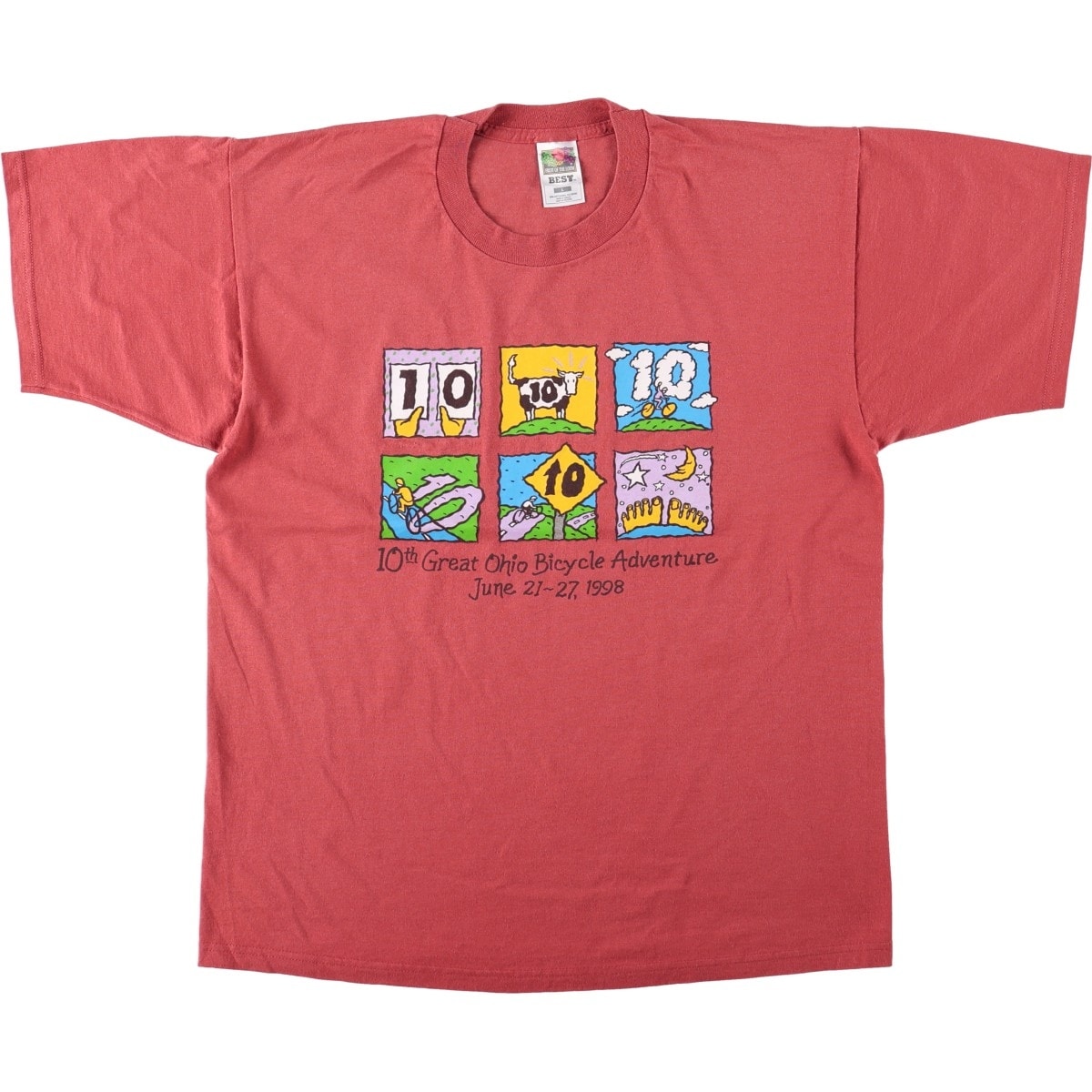 古着 90年代 フルーツオブザルーム FRUIT OF THE LOOM BEST プリントTシャツ メンズL相当 ヴィンテージ/eaa663942