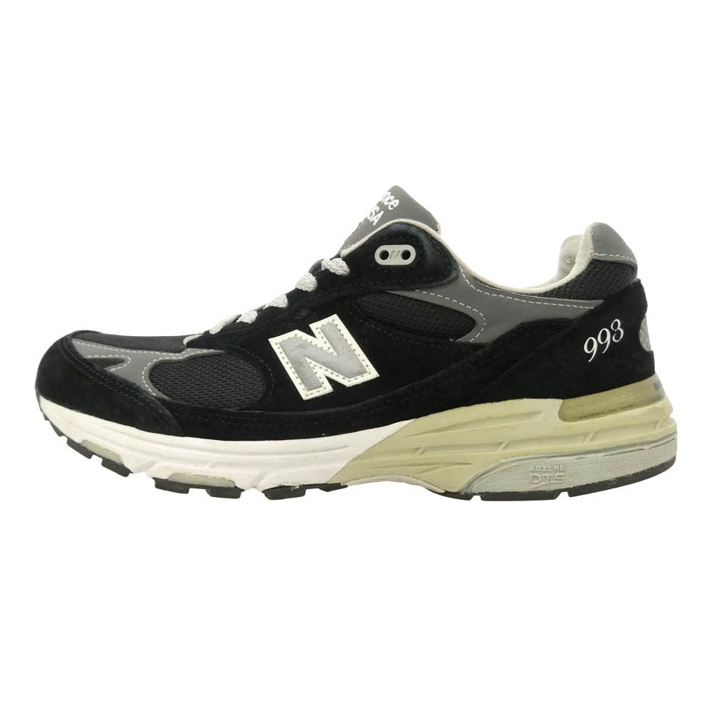 NEW BALANCE ニューバランス M993BK USA製 993 スエード ローカット スニーカー ブラック系 マルチカラー系 27cm【中古】