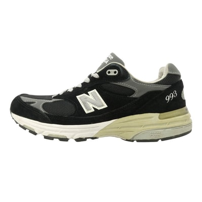 NEW BALANCE ニューバランス M993BK USA製 993 スエード ローカット スニーカー ブラック系 マルチカラー系 27cm【中古】
