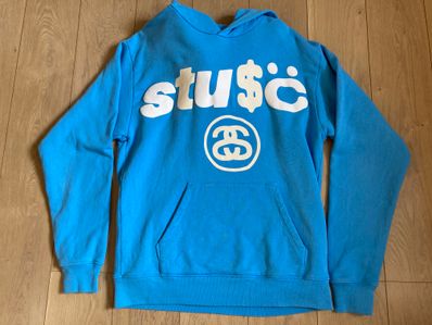 Stussy CPFM 8 BALL PIGMENT DYED HOODIE "Blue"