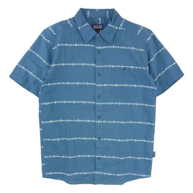 patagonia パタゴニア 20SS 52691SP20 Men's Go-To Shirt メンズ ゴー トゥー 半袖 シャツ ブルー系 S【中古】