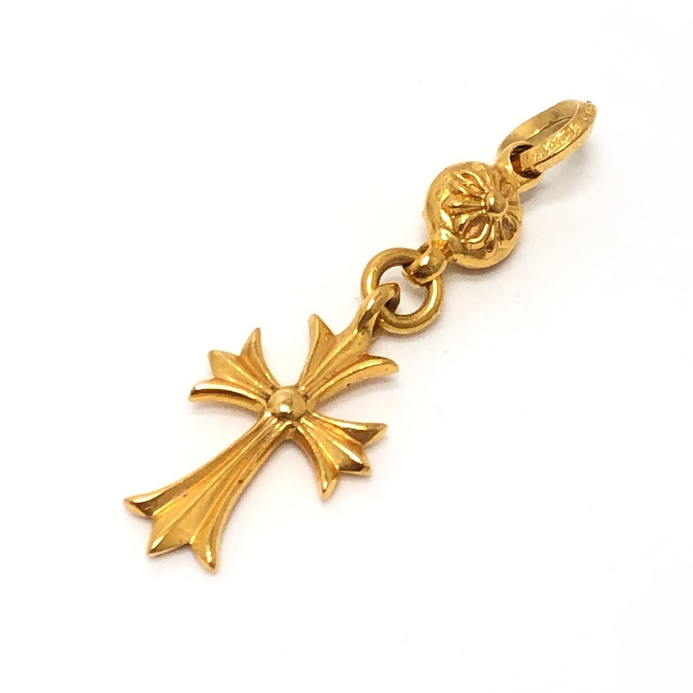 クロムハーツ CHROME HEARTS K22 1BT TNY CH CRS 1ボール タイニーCHクロス アクセサリー ペンダントトップ K22 ゴールド