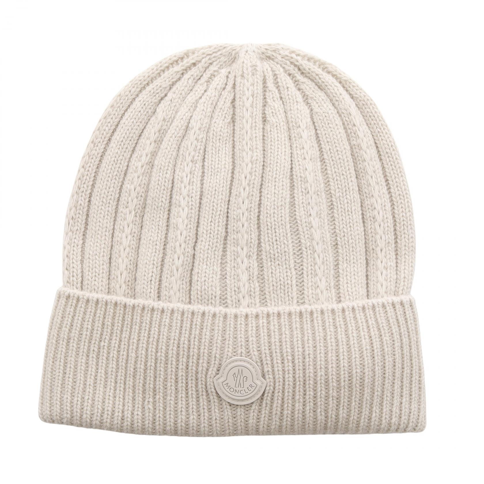 モンクレール MONCLER ロゴ ニットキャップ ニットキャップ 帽子 ウール レディース アイボリー系 L20933B00016202 【新品】