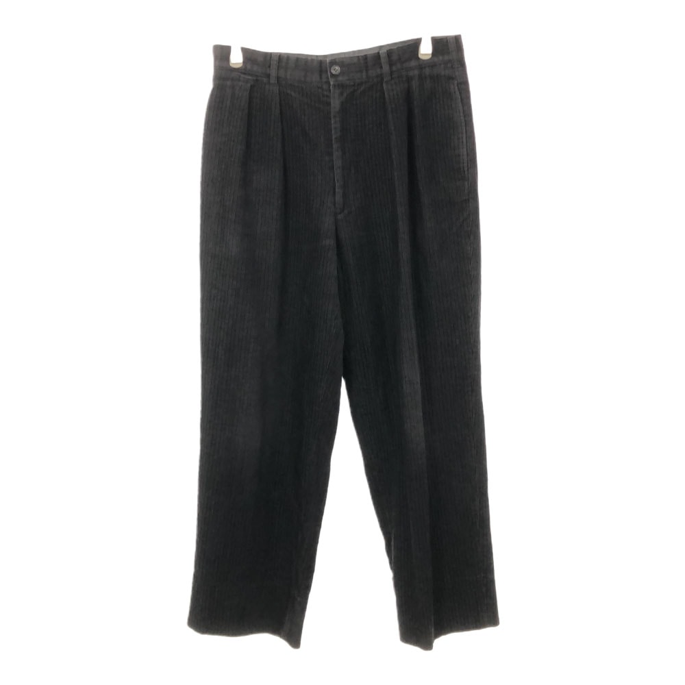 Paul Smith LONDON ポールスミスロンドン 日本製 2タック コーデュロイパンツ w31 ブラック