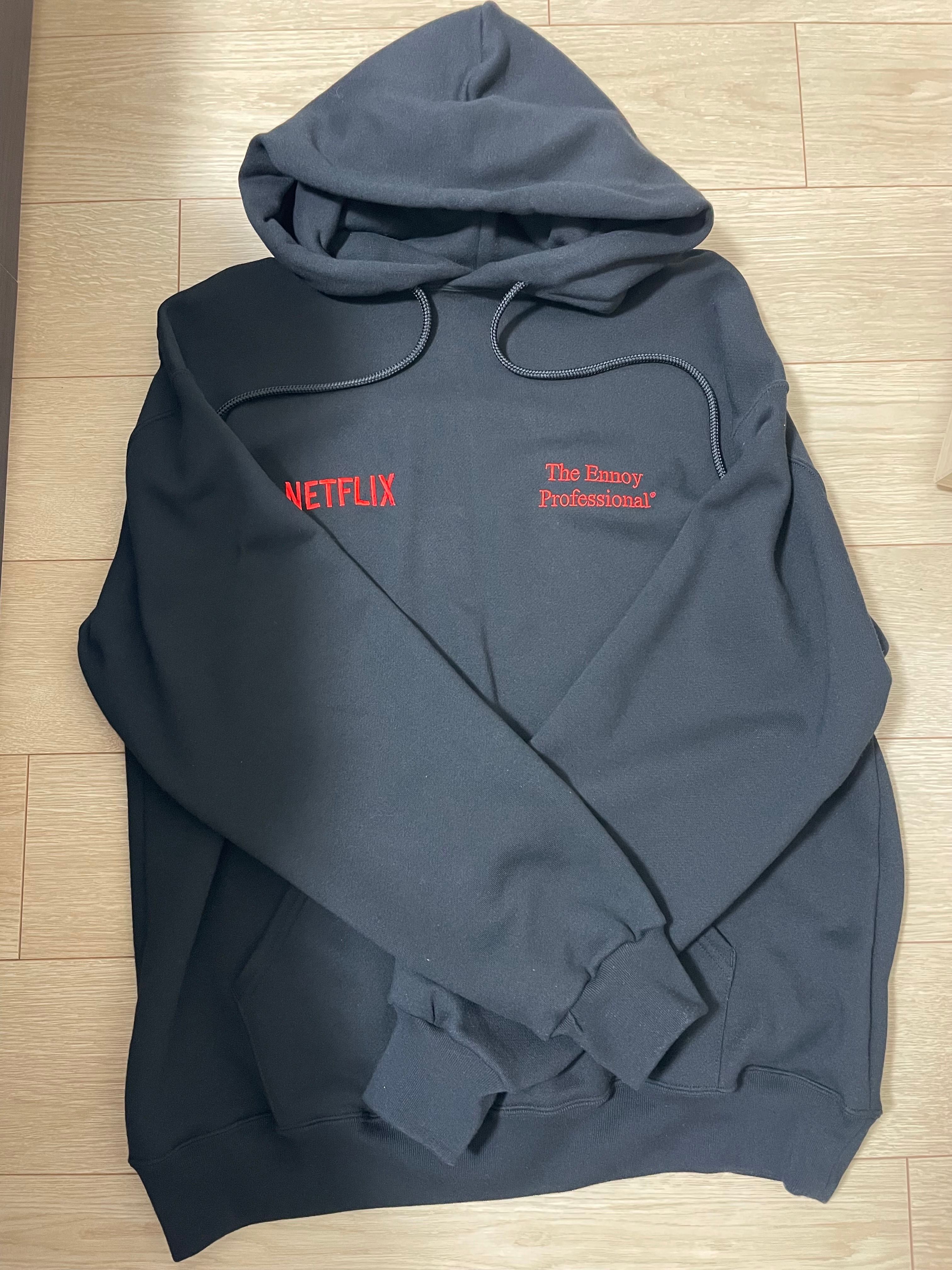 ENNOY Stylistshibutsu x Netflix 23AW Hoodie+Pants Setup "Black/Netflix Red"
