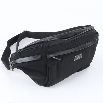 ■極美品 グッチ013 1609 ボディバッグ レザー×ナイロン