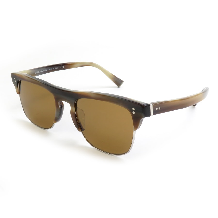 ドルチェアンドガッバーナ DOLCE&GABBANA サングラス プラスチック ブラウン系 ユニセックス【中古】 h31247a