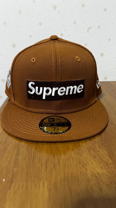 Supreme Money Box Logo New Era "Brown"