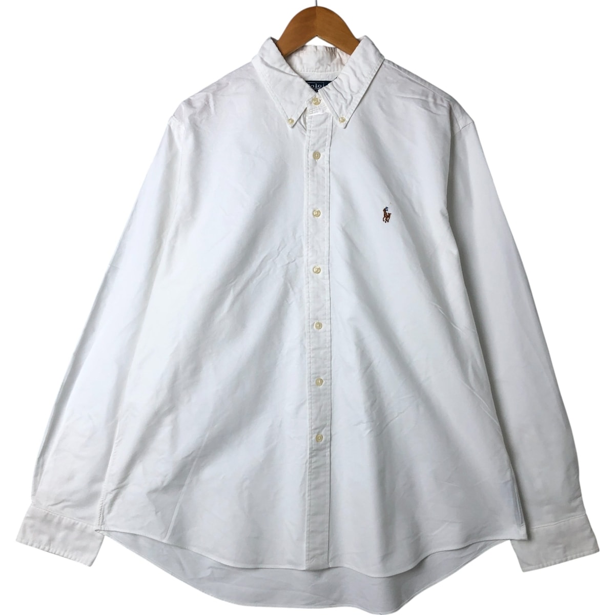 古着 ラルフローレン Ralph Lauren CUSTOM FIT 長袖 ボタンダウンシャツ メンズXL相当/eaa548364