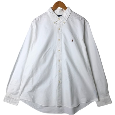 古着 ラルフローレン Ralph Lauren CUSTOM FIT 長袖 ボタンダウンシャツ メンズXL相当/eaa548364