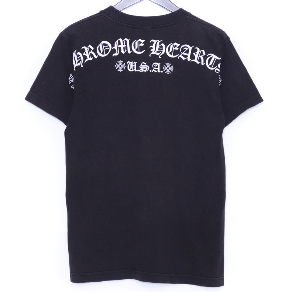 CHROME HEARTS オールド アーチロゴ スクロールラベル ポケットTシャツ