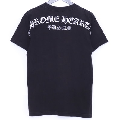 CHROME HEARTS オールド アーチロゴ スクロールラベル ポケットTシャツ