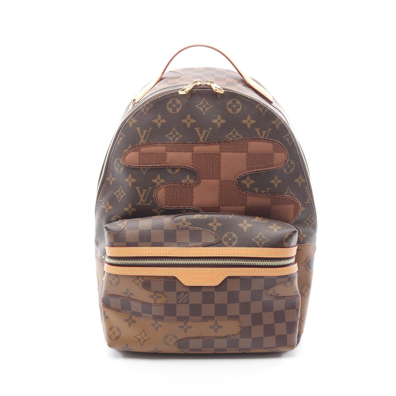 ルイ・ヴィトン LOUIS VUITTON ディスカバリー バックパックPM リュックサック バックパック バッグ PVCコーティングキャンバス レザー キャンバス モノグラム メンズ ブラウン系 M26130 【中古】