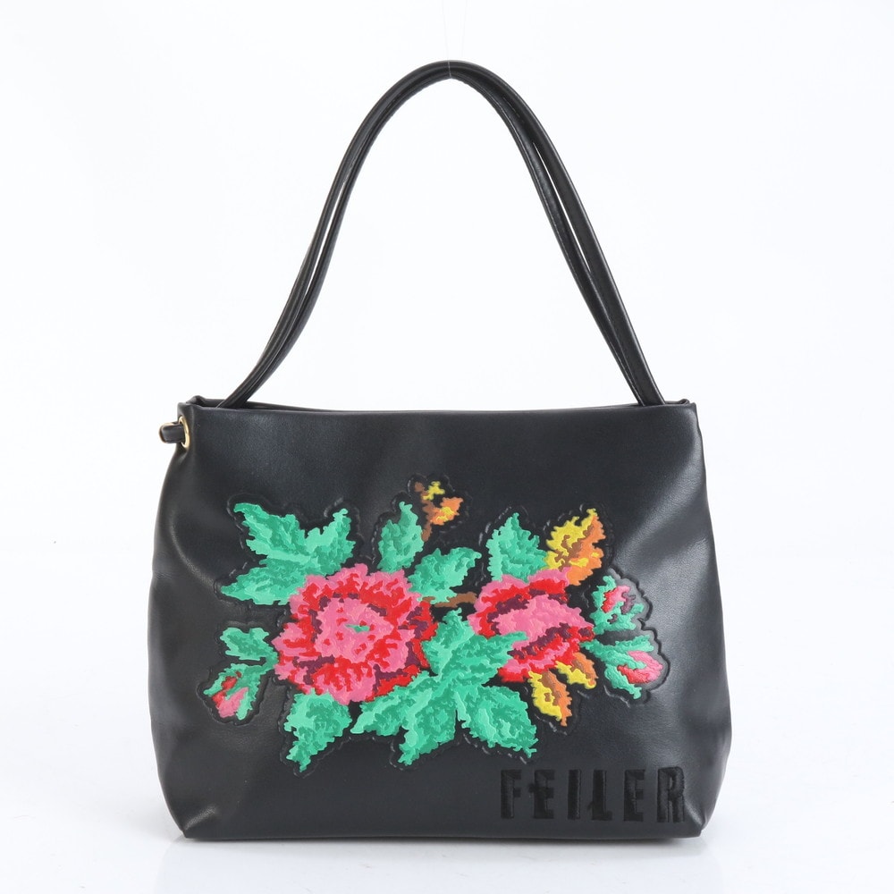 ■美品 フェイラー フラワー 花柄トート バッグ