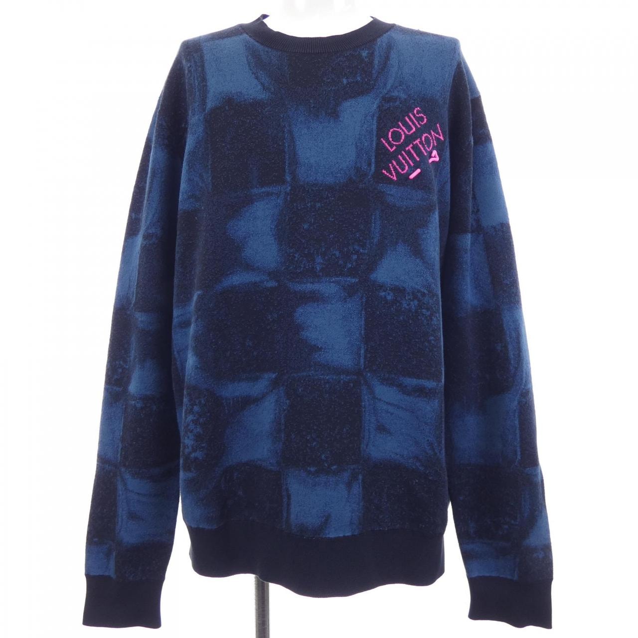 ルイヴィトン LOUIS VUITTON ダミエソルトジャカードクルーネック HLN14WET6 ニット