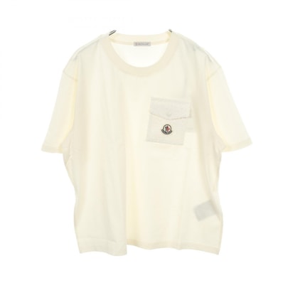 モンクレール MONCLER カットソー 衣料品 トップス コットン レディース アイボリー系 【中古】