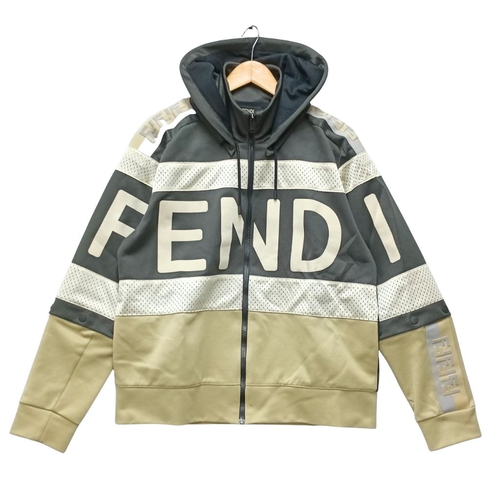 FENDI フェンディ 品番 FAF583 ズッカ柄 ジップ アップ パーカー 40868