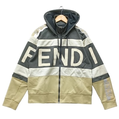 FENDI フェンディ 品番 FAF583 ズッカ柄 ジップ アップ パーカー 40868