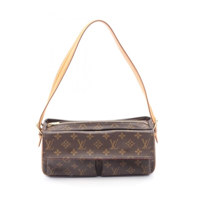 ルイ・ヴィトン LOUIS VUITTON ヴィバシテMM ショルダーバッグ バッグ PVCコーティングキャンバス レザー モノグラム レディース ブラウン系 M51164 【中古】