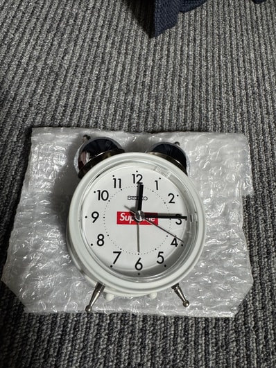 Supreme x Seiko Alarm Clock "White"