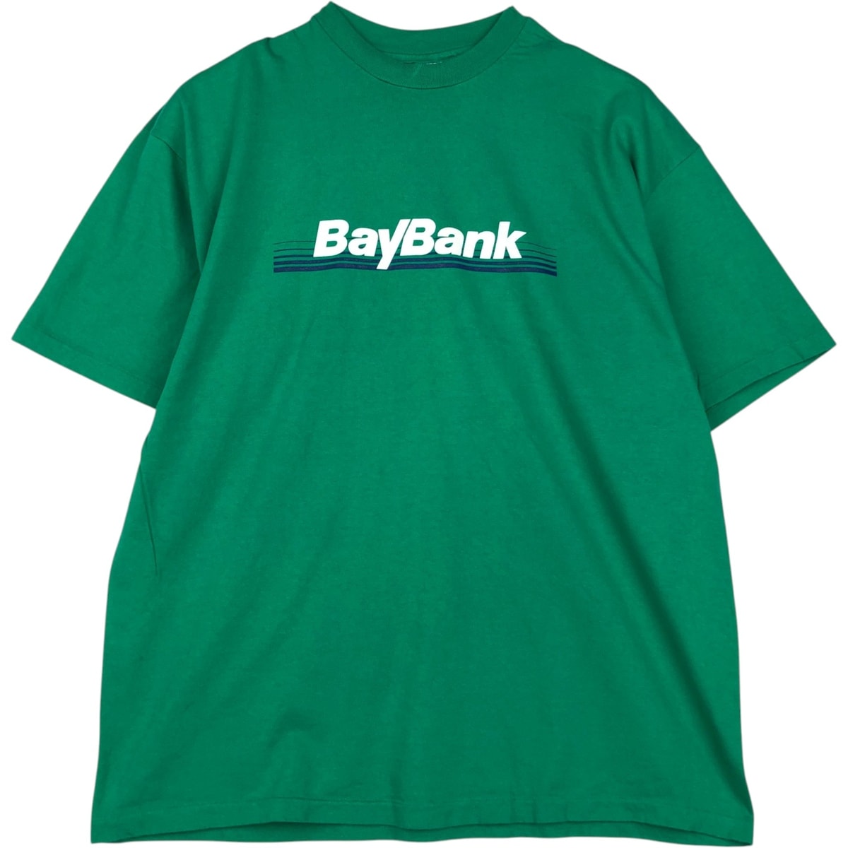 古着 90年代 ヘインズ Hanes BEEFY-T BAYBANK アドバタイジングTシャツ USA製 メンズXL相当 ヴィンテージ/eaa623358