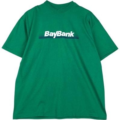 古着 90年代 ヘインズ Hanes BEEFY-T BAYBANK アドバタイジングTシャツ USA製 メンズXL相当 ヴィンテージ/eaa623358